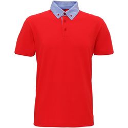 textil Hombre Tops y Camisetas Asquith & Fox Chambray Rojo
