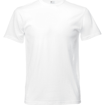 textil Hombre Camisetas manga corta Universal Textiles 61082 Blanco