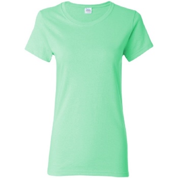 textil Mujer Camisetas manga corta Gildan Missy Fit Verde