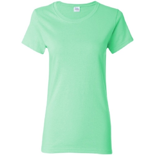 textil Mujer Camisetas manga corta Gildan Missy Fit Verde