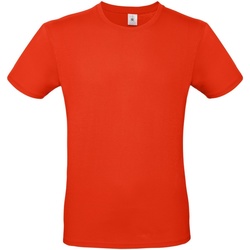 textil Hombre Camisetas manga larga B And C TU01T Rojo