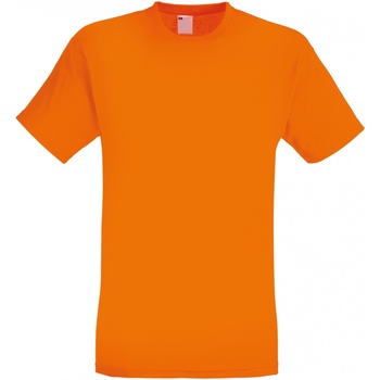 textil Hombre Camisetas manga corta Universal Textiles 61082 Naranja