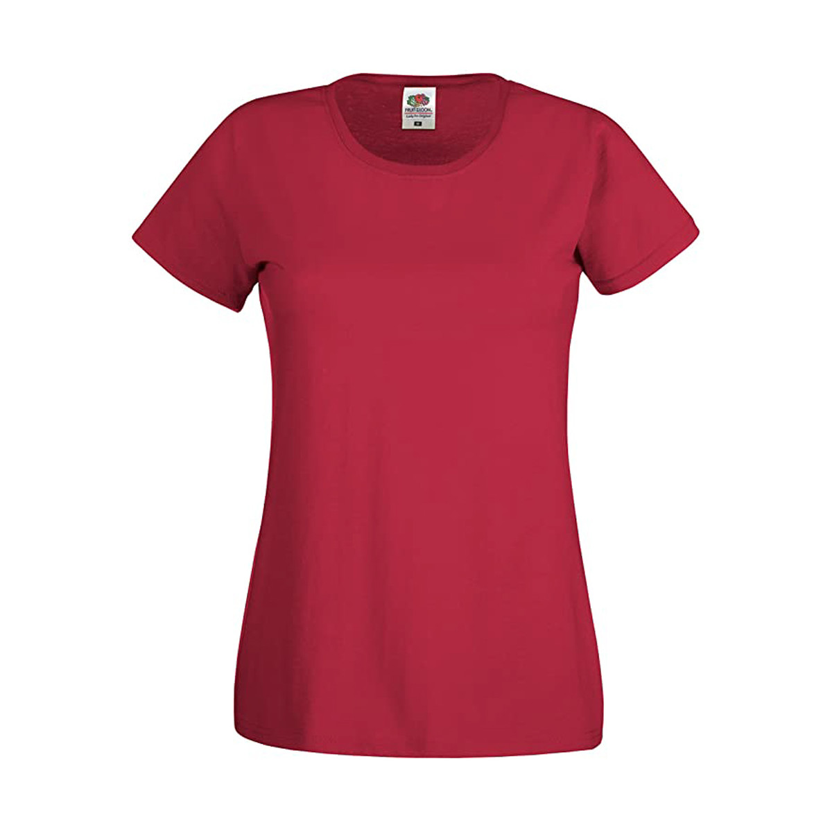textil Mujer Camisetas manga corta Fruit Of The Loom 61420 Rojo