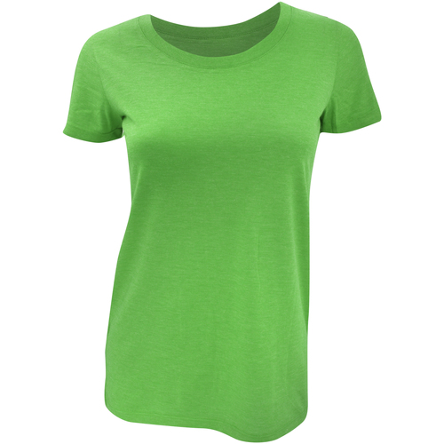 textil Mujer Camisetas manga larga Bella + Canvas BE8413 Verde