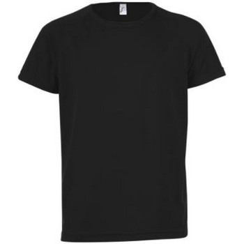 textil Niños Camisetas manga corta Sols Sporty Negro