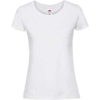textil Mujer Camisetas manga corta Fruit Of The Loom SS424 Blanco