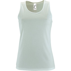 textil Mujer Camisetas sin mangas Sols 2117 Blanco