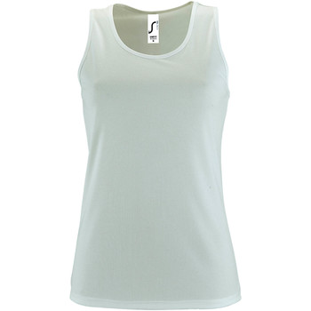 textil Mujer Camisetas sin mangas Sols 2117 Blanco
