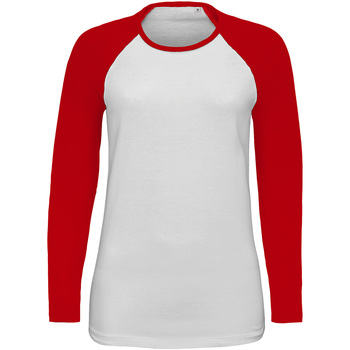 textil Mujer Camisetas manga larga Sols 02943 Rojo