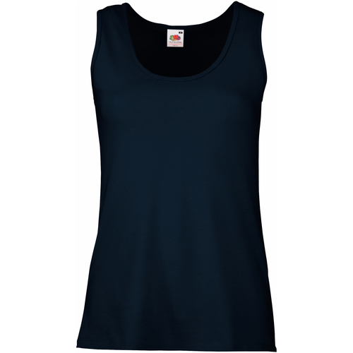 textil Mujer Camisetas sin mangas Fruit Of The Loom 61376 Azul