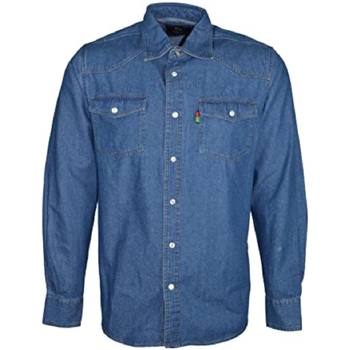 textil Hombre Camisas manga larga Duke Western Azul