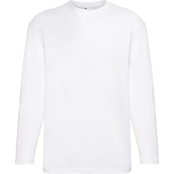 textil Hombre Camisetas manga larga Universal Textiles 61038 Blanco