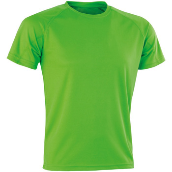 textil Camisetas manga larga Spiro Aircool Verde