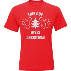 textil Hombre Camisetas manga corta Christmas Shop CJ200 Rojo