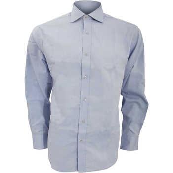 textil Hombre Camisas manga larga Kustom Kit KK118 Azul