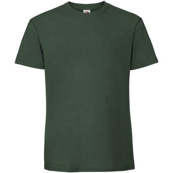 textil Hombre Camisetas manga corta Fruit Of The Loom 61422 Verde