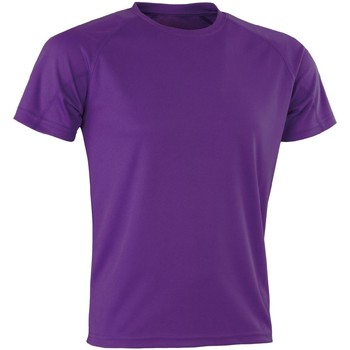textil Camisetas manga larga Spiro Aircool Violeta