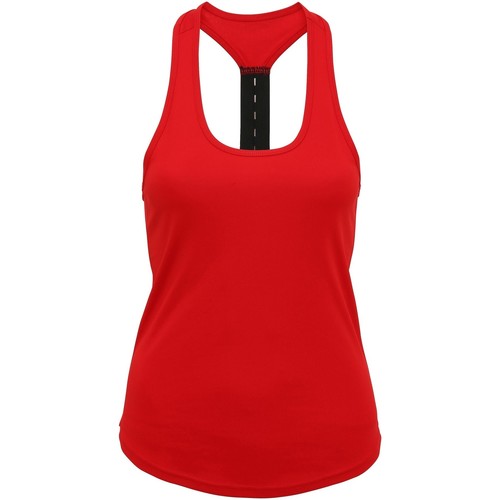 textil Mujer Camisetas sin mangas Tridri TR027 Rojo