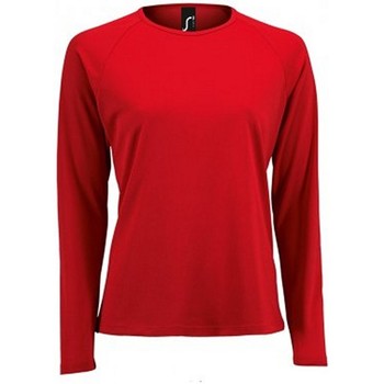 textil Mujer Camisetas manga larga Sols 2072 Rojo
