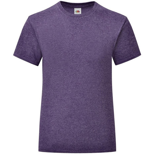 textil Niña Camisetas manga larga Fruit Of The Loom Iconic Violeta
