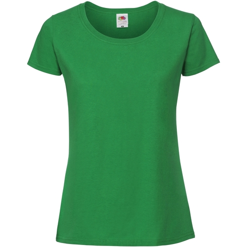 textil Mujer Camisetas manga larga Fruit Of The Loom SS424 Verde