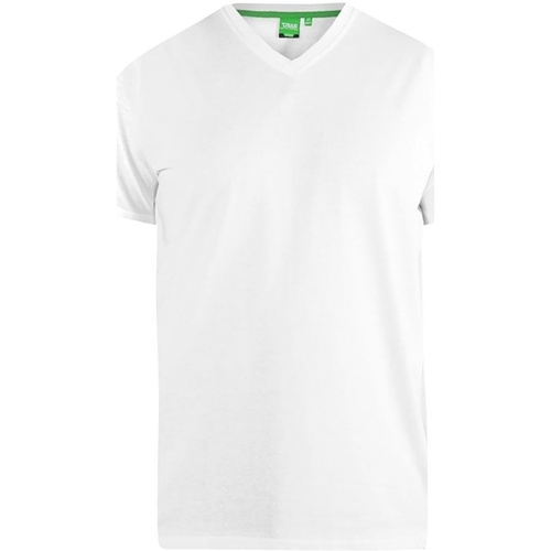 textil Hombre Camisetas manga larga Duke DC166 Blanco