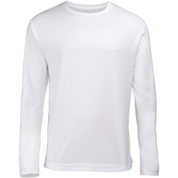 textil Hombre Camisetas manga larga Awdis Performance Blanco