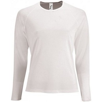 textil Mujer Camisetas manga larga Sols 2072 Blanco