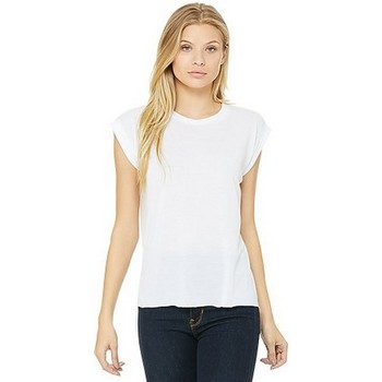 textil Mujer Camisetas manga larga Bella + Canvas BE8804 Blanco