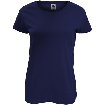 textil Mujer Camisetas manga corta Fruit Of The Loom 61420 Azul