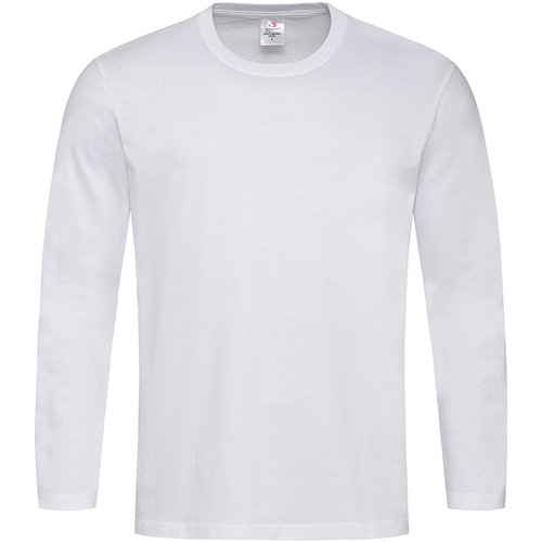 textil Hombre Camisetas manga larga Stedman AB273 Blanco