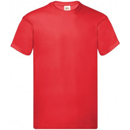 textil Hombre Camisetas manga corta Fruit Of The Loom SS12 Rojo