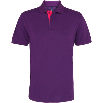 textil Hombre Tops y Camisetas Asquith & Fox AQ012 Violeta