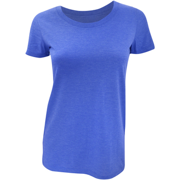 textil Mujer Camisetas manga larga Bella + Canvas BE8413 Azul