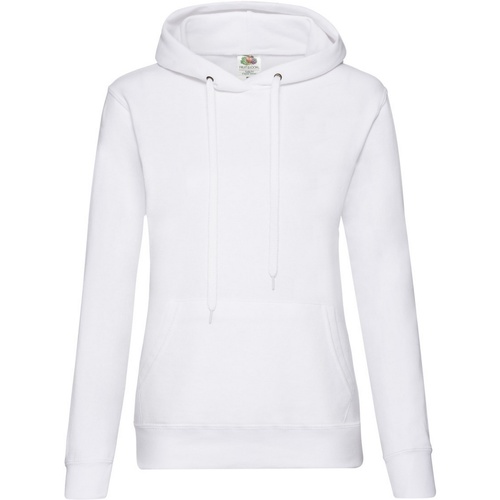 textil Mujer Sudaderas Fruit Of The Loom 62038 Blanco