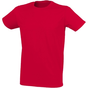 textil Hombre Camisetas manga corta Skinni Fit SF121 Rojo