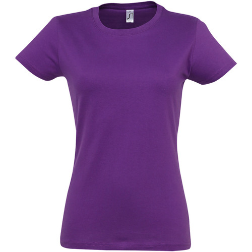 textil Mujer Camisetas manga corta Sols Imperial Violeta