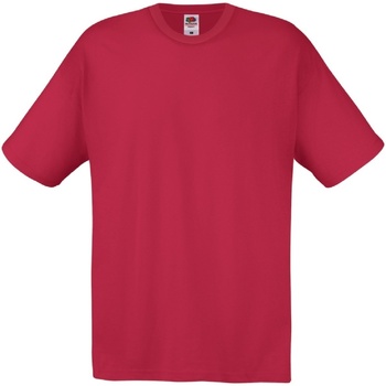 textil Hombre Camisetas manga corta Fruit Of The Loom 61082 Rojo
