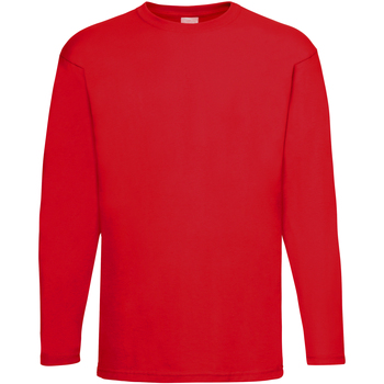textil Hombre Camisetas manga larga Universal Textiles 61038 Rojo
