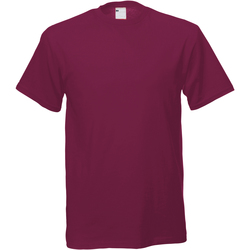 textil Hombre Camisetas manga corta Universal Textiles 61082 Rojo