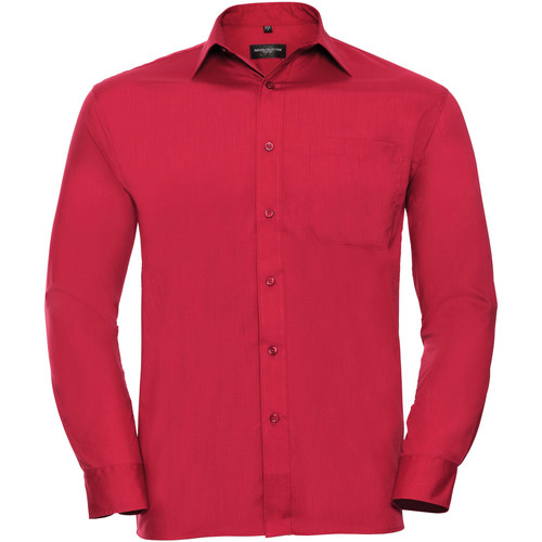 textil Hombre Camisas manga larga Russell 934M Rojo