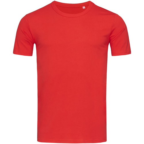textil Hombre Camisetas manga larga Stedman Stars Morgan Rojo