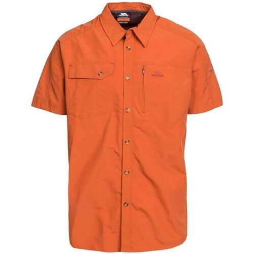 textil Hombre Camisas manga corta Trespass Lowrel Naranja