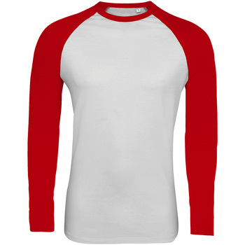 textil Hombre Camisetas manga larga Sols 02942 Rojo