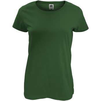 textil Mujer Camisetas manga corta Fruit Of The Loom 61420 Verde