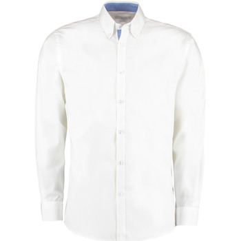 textil Hombre Camisas manga larga Kustom Kit KK190 Blanco