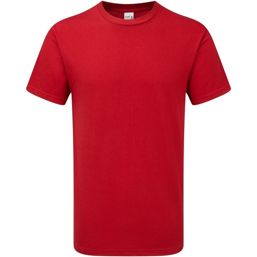 textil Hombre Camisetas manga larga Gildan Hammer Heavyweight Rojo