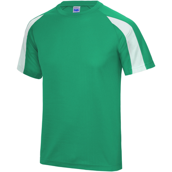 textil Hombre Camisetas manga larga Just Cool JC003 Verde