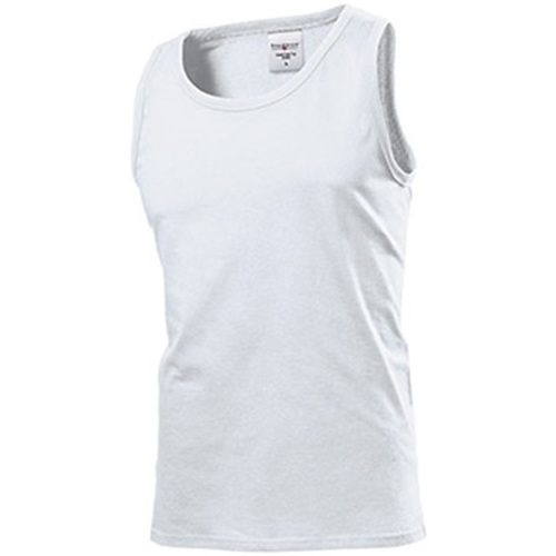 textil Hombre Camisetas sin mangas Stedman AB280 Blanco