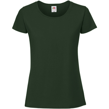 textil Mujer Camisetas manga corta Fruit Of The Loom SS424 Verde
